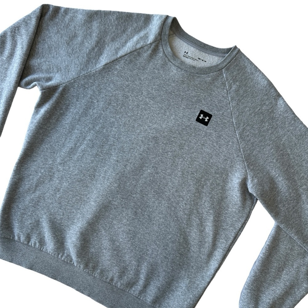 NWOT MEN'S UA RIVAL FLEECE CREWNECK | UNDER ARMOUR | SIZE US M  | Style #1357096